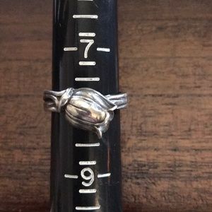 Mf Classic Sterling Silver Tulip 🌷 Ring